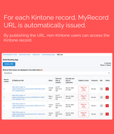 MyRecord for Kintone
